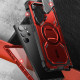 Supcase Samsung Galaxy S24 Ultra Armorbox Magsafe Σκληρή Θήκη με Προστασία Οθόνης και Κάλυμμα Κάμερας / Stand - Red