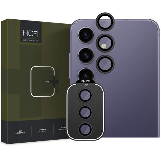 Hofi Samsung Galaxy S24+ CamRing Pro+ Αντιχαρακτικό Γυαλί για την Κάμερα - Black