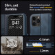 Spigen iPhone 15 Pro Max Wallet S Pro Θήκη Πορτοφόλι Stand από Δερματίνη - Navy