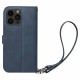 Spigen iPhone 15 Pro Wallet S Pro Θήκη Πορτοφόλι Stand από Δερματίνη - Navy