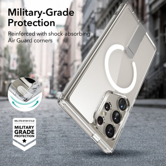 ESR Samsung Galaxy S24 Ultra - Flickstand Boost Halolock Σκληρή Θήκη με MagSafe και Stand - Clear