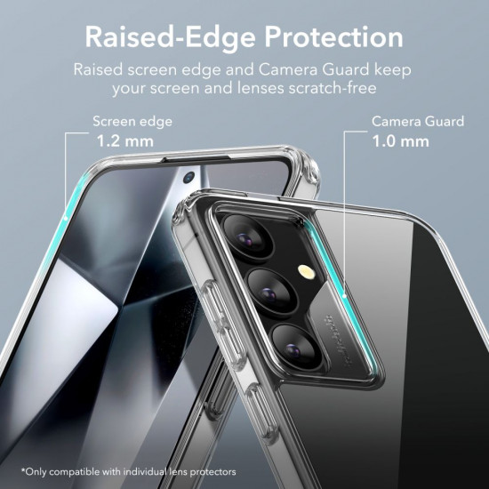 ESR Samsung Galaxy S24+ Air Shield Boost Σκληρή Θήκη με Πλαίσιο Σιλικόνης και Stand - Διάφανη