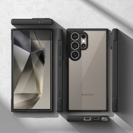 Ringke Samsung Galaxy S24 Ultra Fusion Bold Σκληρή Θήκη με Πλαίσιο Σιλικόνης - Black / Διάφανη