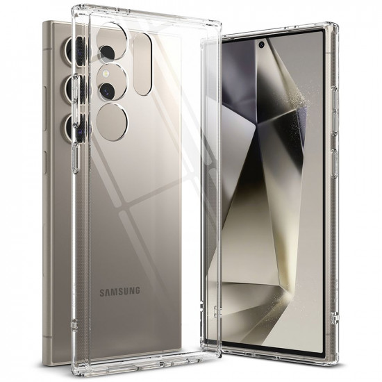 Ringke Samsung Galaxy S24 Ultra Fusion Σκληρή Θήκη με Πλαίσιο Σιλικόνης - Διάφανη