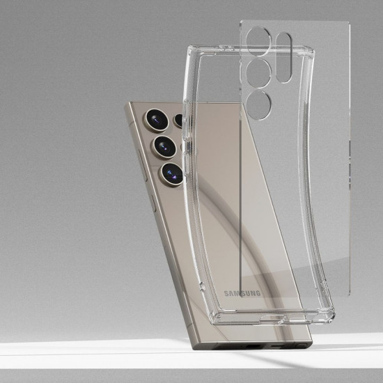 Ringke Samsung Galaxy S24 Ultra Fusion Σκληρή Θήκη με Πλαίσιο Σιλικόνης - Διάφανη