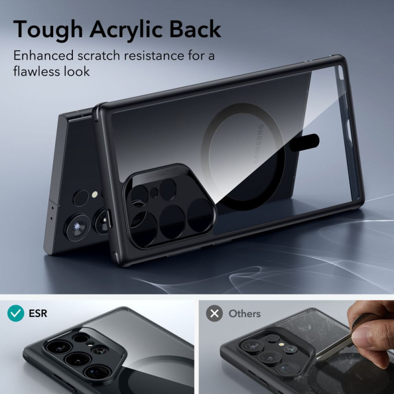 ESR Samsung Galaxy S24 Ultra Classic Hybrid Halolock Σκληρή Θήκη με Πλαίσιο Σιλικόνης και MagSafe - Διάφανη / Black ESR Samsung Galaxy S24 Ultra Classic Hybrid Halolock Σκληρή Θήκη με Πλαίσιο Σιλικόνης και MagSafe - Διάφανη / Black