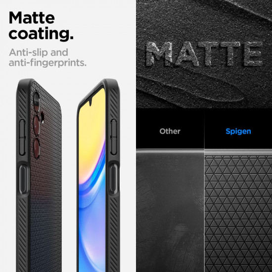 Spigen Samsung Galaxy A15 4G / A15 5G Liquid Air Θήκη Σιλικόνης - Matte Black