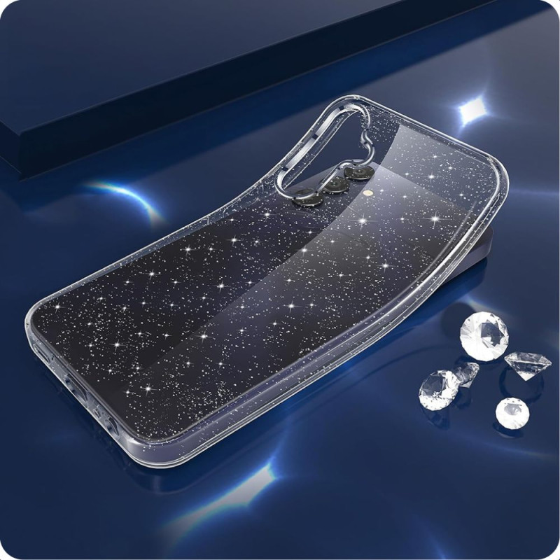 Tech-Protect Samsung Galaxy A35 5G Flexair Θήκη Σιλικόνης - Glitter Tech-Protect Samsung Galaxy A35 5G Flexair Θήκη Σιλικόνης - Glitter