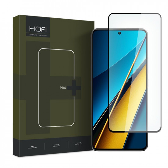 Hofi Xiaomi Poco X6 5G Glass Pro+ 0.3mm 2.5D 9H Full Screen Tempered Glass Αντιχαρακτικό Γυαλί Οθόνης - Black