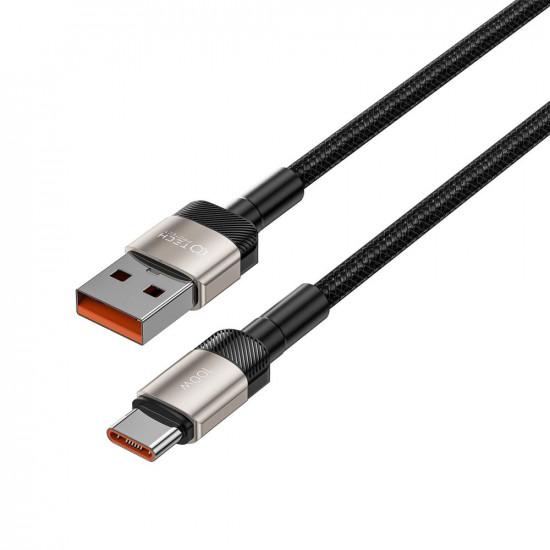 Tech-Protect UltraBoost Evo 100W 5A - Καλώδιο Δεδομένων και Φόρτισης USB to Type-C - 2m - Titanium