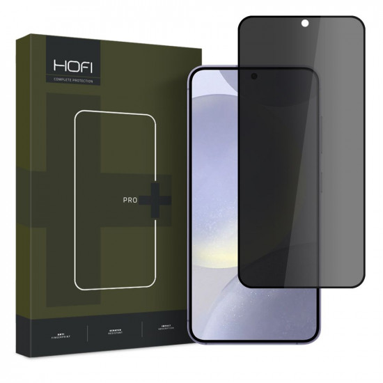 Hofi Samsung Galaxy S24 Anti Spy Glass Pro+ 0.3mm 2.5D 9H Full Screen Tempered Glass Αντιχαρακτικό Γυαλί Οθόνης - Privacy - Black