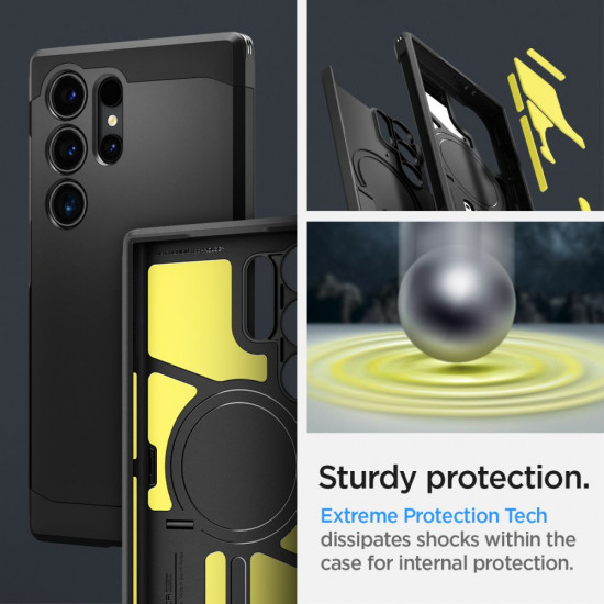 Spigen Samsung Galaxy S24 Ultra Tough Armor Mag Σκληρή Θήκη με MagSafe - Black