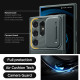Spigen Samsung Galaxy S24 Ultra Optik Armor Θήκη Σιλικόνης με Κάλυμμα για την Κάμερα - Abyss Green