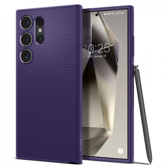 Spigen Samsung Galaxy S24 Ultra Liquid Air Θήκη Σιλικόνης - Deep Purple