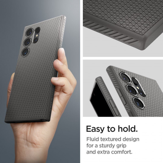 Spigen Samsung Galaxy S24 Ultra Liquid Air Θήκη Σιλικόνης - Granite Grey