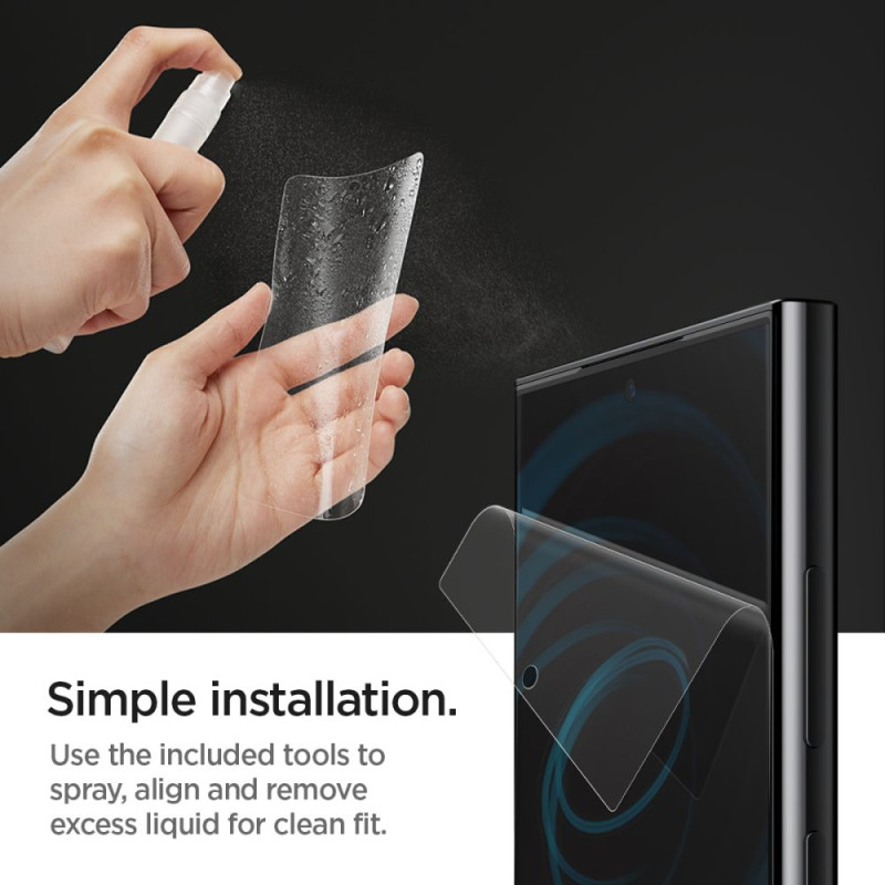 Spigen Samsung Galaxy S24 Ultra NeoFlex Προστατευτική Μεμβράνη Οθόνης - 2 Τεμάχια - Διάφανο Spigen Samsung Galaxy S24 Ultra NeoFlex Προστατευτική Μεμβράνη Οθόνης - 2 Τεμάχια - Διάφανο