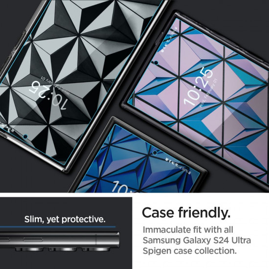 Spigen Samsung Galaxy S24 Ultra NeoFlex Προστατευτική Μεμβράνη Οθόνης - 2 Τεμάχια - Διάφανο