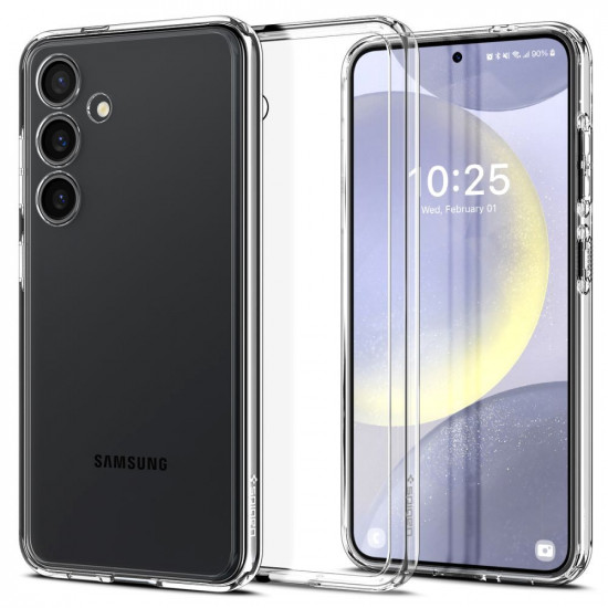 Spigen Samsung Galaxy S24+ - Ultra Hybrid Σκληρή Θήκη με Πλαίσιο Σιλικόνης - Crystal Clear