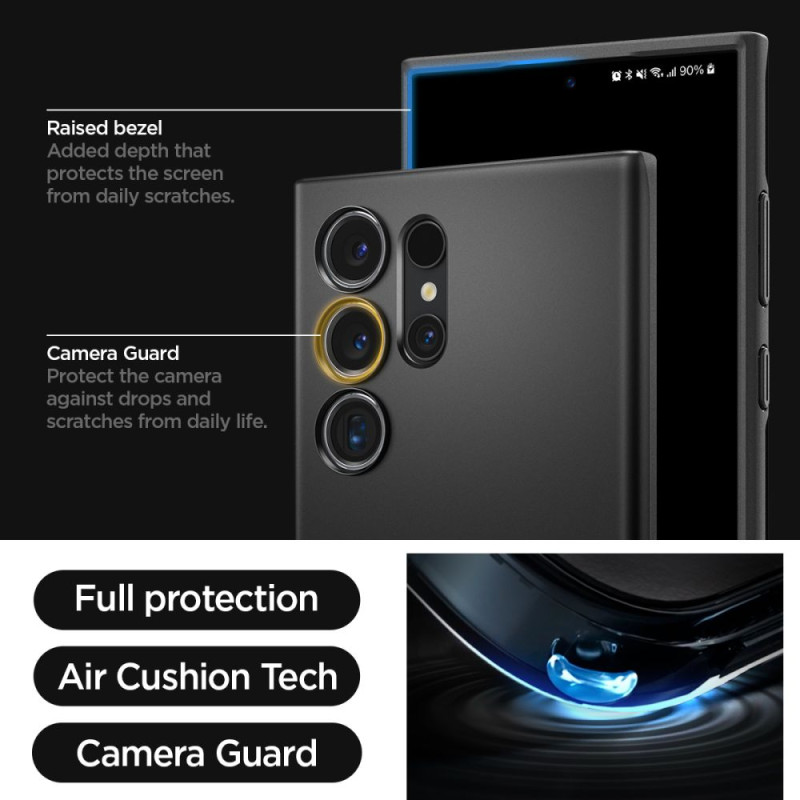 Spigen Samsung Galaxy S24 Ultra Thin Fit Σκληρή Θήκη - Black Spigen Samsung Galaxy S24 Ultra Thin Fit Σκληρή Θήκη - Black