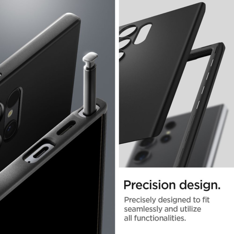 Spigen Samsung Galaxy S24 Ultra Thin Fit Σκληρή Θήκη - Black Spigen Samsung Galaxy S24 Ultra Thin Fit Σκληρή Θήκη - Black