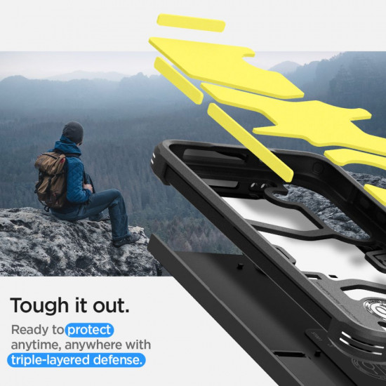 Spigen Samsung Galaxy S24+ Tough Armor Σκληρή Θήκη - Black