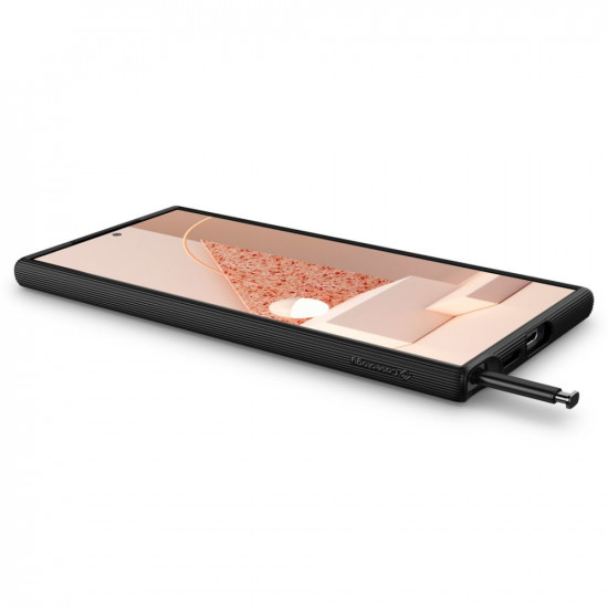 Caseology Samsung Galaxy S24 Ultra Parallax Θήκη Σιλικόνης με Σκληρό Πλαίσιο - Matte Black