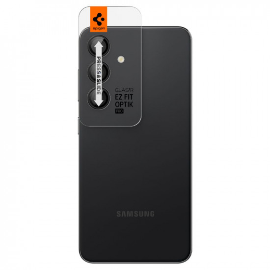 Spigen Samsung Galaxy S24+ Optik.TR EZ Fit Αντιχαρακτικό Γυαλί για την Κάμερα - 2 Τεμάχια - Black