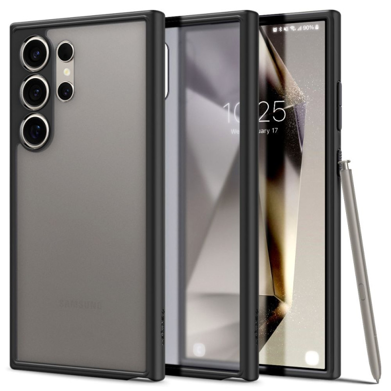 Spigen Samsung Galaxy S24 Ultra Σκληρή Θήκη με Πλαίσιο Σιλικόνης Ultra Hybrid - Frost Black