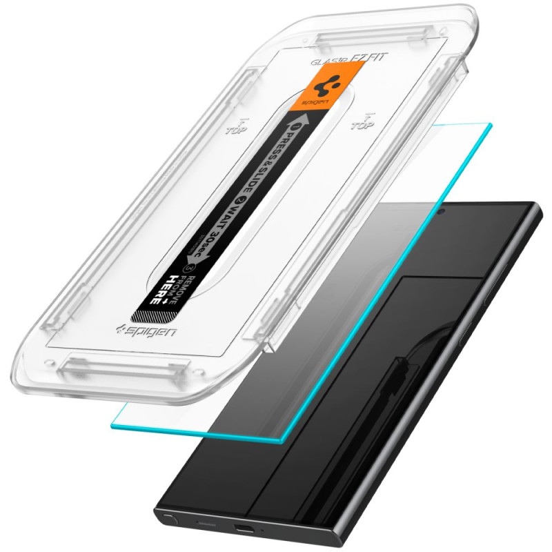 Spigen Samsung Galaxy S24 Ultra Glas.TR EZ Fit 0.2mm 2.5D 9H Tempered Glass Αντιχαρακτικό Γυαλί Οθόνης - 2 Τεμάχια - Clear - AGL07495 Spigen Samsung Galaxy S24 Ultra Glas.TR EZ Fit 0.2mm 2.5D 9H Tempered Glass Αντιχαρακτικό Γυαλί Οθόνης - 2 Τεμάχια - Clear - AGL07495