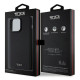 Tumi iPhone 15 Pro Max Leather Ballistic Pattern MagSafe Θήκη από Γνήσιο Δέρμα με MagSafe - Black