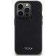 Tumi iPhone 15 Pro Leather Ballistic Pattern MagSafe Θήκη από Γνήσιο Δέρμα με MagSafe - Black
