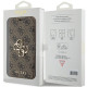 Guess iPhone 15 Pro Max 4G Big Metal Logo Θήκη Πορτοφόλι με Επένδυση Συνθετικού Δέρματος - Brown - GUBKP15X4GMGBR
