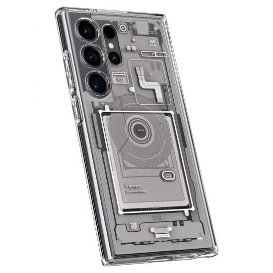 Spigen Samsung Galaxy S24 Ultra - Ultra Hybrid Σκληρή Θήκη με Πλαίσιο Σιλικόνης - Zero One White