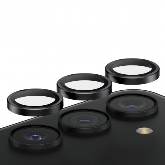 PanzerGlass Samsung Galaxy S24 / S23 / S23+ Hoops Camera Lens Protector Αντιχαρακτικό Γυαλί για την Κάμερα - Black