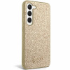 Guess Samsung Galaxy S24+ Glitter Script Σκληρή Θήκη με Πλαίσιο Σιλικόνης - Gold - GUHCS24MHGGSHD