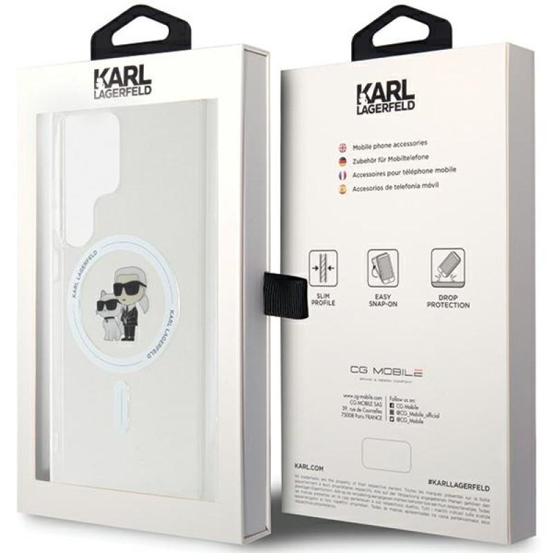 Karl Lagerfeld Samsung Galaxy S24 Ultra - IML Karl and Choupette MagSafe Σκληρή Θήκη με Πλαίσιο Σιλικόνης και MagSafe - Διάφανη - KLHMS24LHGKCNOT Karl Lagerfeld Samsung Galaxy S24 Ultra - IML Karl and Choupette MagSafe Σκληρή Θήκη με Πλαίσιο Σιλικόνης και MagSafe - Διάφανη - KLHMS24LHGKCNOT