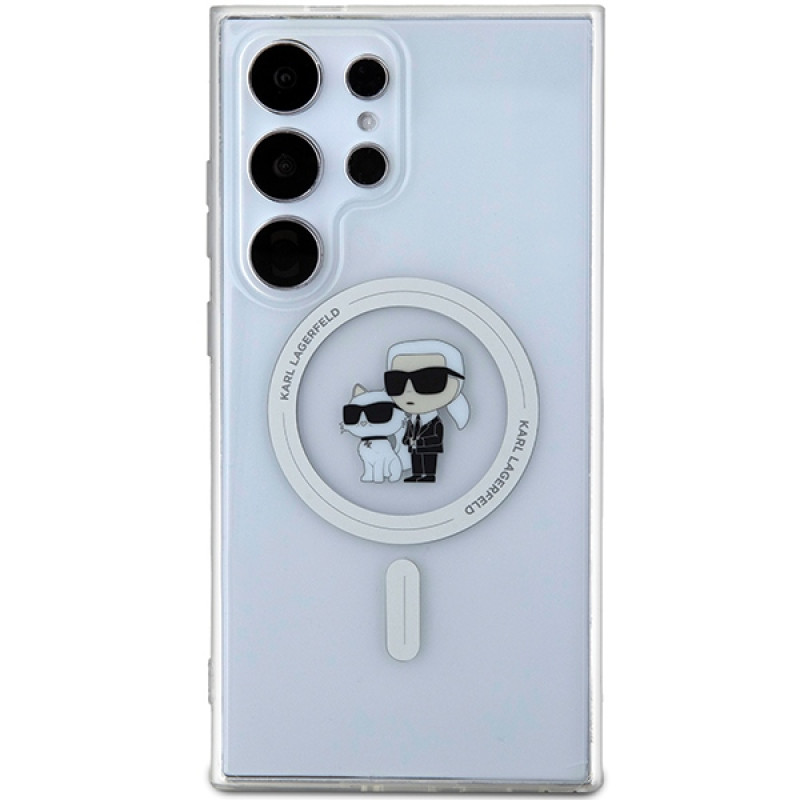 Karl Lagerfeld Samsung Galaxy S24 Ultra - IML Karl and Choupette MagSafe Σκληρή Θήκη με Πλαίσιο Σιλικόνης και MagSafe - Διάφανη - KLHMS24LHGKCNOT Karl Lagerfeld Samsung Galaxy S24 Ultra - IML Karl and Choupette MagSafe Σκληρή Θήκη με Πλαίσιο Σιλικόνης και MagSafe - Διάφανη - KLHMS24LHGKCNOT