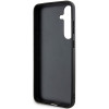 Karl Lagerfeld Samsung Galaxy S24 - Saffiano Karl and Choupette Metal Pin Σκληρή Θήκη με Επένδυση Συνθετικού Δέρματος και Πλαίσιο Σιλικόνης - Grey - KLHCS24SPSAKCMPG