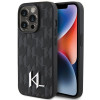 Karl Lagerfeld iPhone 15 Pro - Leather Monogram Hot Stamp Metal Logo Σκληρή Θήκη με Επένδυση Συνθετικού Δέρματος και Πλαίσιο Σιλικόνης - Black - KLHCP15PPKLPKLK Karl Lagerfeld iPhone 15 Pro - Leather Monogram Hot Stamp Metal Logo Σκληρή Θήκη με Επένδυση Συνθετικού Δέρματος και Πλαίσιο Σιλικόνης - Black - KLHCP15PPKLPKLK
