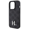 Karl Lagerfeld iPhone 15 Pro - Leather Monogram Hot Stamp Metal Logo Σκληρή Θήκη με Επένδυση Συνθετικού Δέρματος και Πλαίσιο Σιλικόνης - Black - KLHCP15PPKLPKLK Karl Lagerfeld iPhone 15 Pro - Leather Monogram Hot Stamp Metal Logo Σκληρή Θήκη με Επένδυση Συνθετικού Δέρματος και Πλαίσιο Σιλικόνης - Black - KLHCP15PPKLPKLK