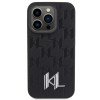 Karl Lagerfeld iPhone 15 Pro - Leather Monogram Hot Stamp Metal Logo Σκληρή Θήκη με Επένδυση Συνθετικού Δέρματος και Πλαίσιο Σιλικόνης - Black - KLHCP15PPKLPKLK Karl Lagerfeld iPhone 15 Pro - Leather Monogram Hot Stamp Metal Logo Σκληρή Θήκη με Επένδυση Συνθετικού Δέρματος και Πλαίσιο Σιλικόνης - Black - KLHCP15PPKLPKLK