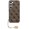 Guess Samsung Galaxy S24+ - 4G Charms Collection Θήκη με Επένδυση Συνθετικού Δέρματος - Brown - GUHCS24MGF4GBR