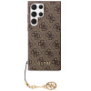 Guess Samsung Galaxy S24 Ultra - 4G Charms Collection Θήκη με Επένδυση Συνθετικού Δέρματος - Brown - GUHCS24LGF4GBR