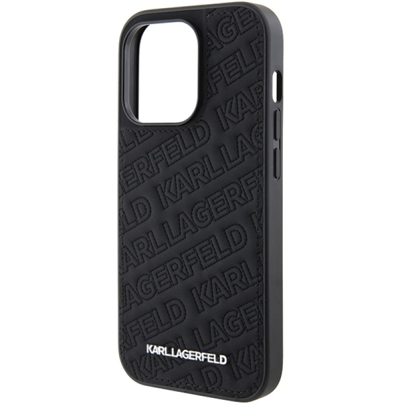 Karl Lagerfeld iPhone 15 Pro Max - Quilted K Pattern Θήκη με Επένδυση Συνθετικού Δέρματος - Black - KLHCP15XPQKPMK Karl Lagerfeld iPhone 15 Pro Max - Quilted K Pattern Θήκη με Επένδυση Συνθετικού Δέρματος - Black - KLHCP15XPQKPMK