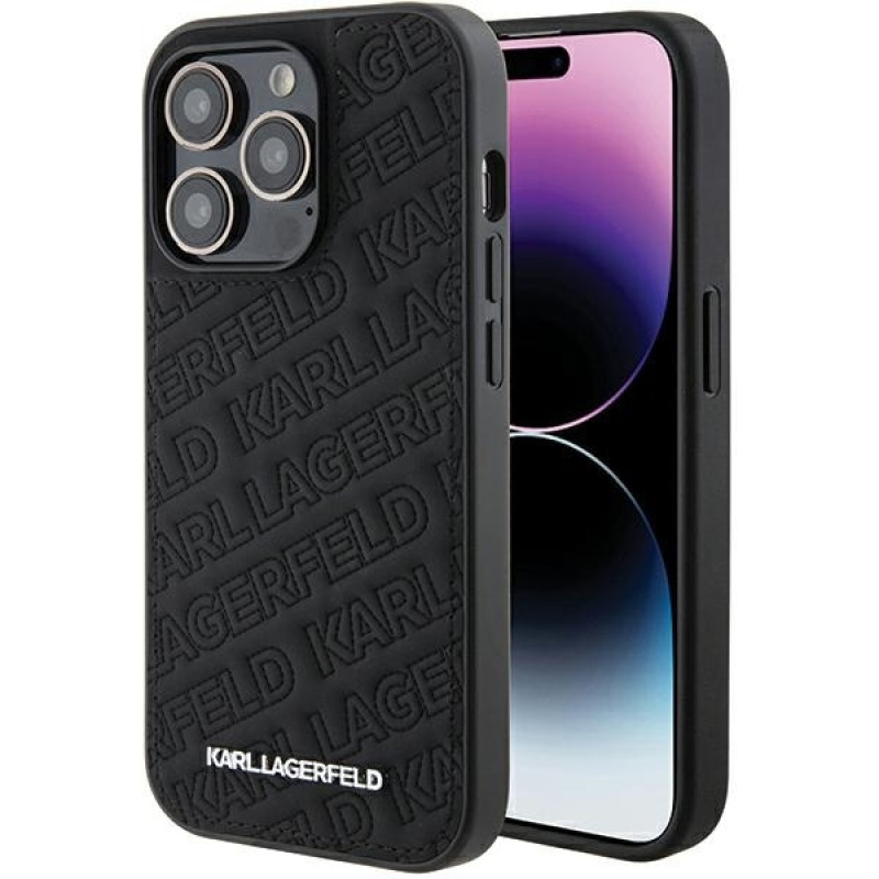 Karl Lagerfeld iPhone 15 Pro Max - Quilted K Pattern Θήκη με Επένδυση Συνθετικού Δέρματος - Black - KLHCP15XPQKPMK Karl Lagerfeld iPhone 15 Pro Max - Quilted K Pattern Θήκη με Επένδυση Συνθετικού Δέρματος - Black - KLHCP15XPQKPMK