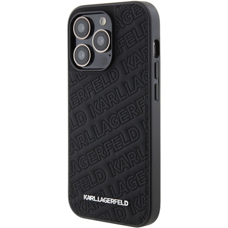 Karl Lagerfeld iPhone 15 Pro Max - Quilted K Pattern Θήκη με Επένδυση Συνθετικού Δέρματος - Black - KLHCP15XPQKPMK Karl Lagerfeld iPhone 15 Pro Max - Quilted K Pattern Θήκη με Επένδυση Συνθετικού Δέρματος - Black - KLHCP15XPQKPMK