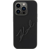 Karl Lagerfeld iPhone 15 Pro Silicone Karl Script Θήκη Σιλικόνης - Black - KLHCP15LSKSBMCK