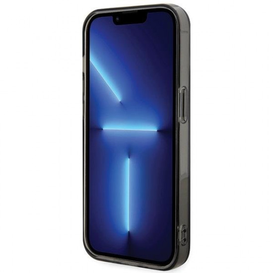 Karl Lagerfeld iPhone 15 Pro - IML Ikonik Magsafe Σκληρή Θήκη με Πλαίσιο Σιλικόνης και MagSafe - Black - KLHMP15LHFCKNOK