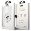 Karl Lagerfeld iPhone 15 Pro Ring Stand Karl and Choupette MagSafe Σκληρή Θήκη με Πλαίσιο Σιλικόνης και MagSafe - Διάφανη - KLHMP15LHMRSKCH