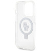 Karl Lagerfeld iPhone 15 Pro Ring Stand Karl and Choupette MagSafe Σκληρή Θήκη με Πλαίσιο Σιλικόνης και MagSafe - Διάφανη - KLHMP15LHMRSKCH